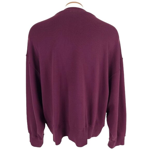 Palm Angels Teddy Bear Print Sweatshirt L Mens Plum - Picture 5 of 16